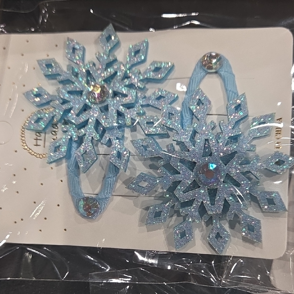 30 Pcs Sparkly Snowflake Hair Clips - Picture 9 of 12